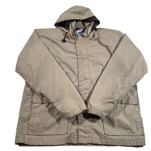 Vintage Orvis Gore-Tex Hooded Field Parka Storm Coat Rain Jacket Men's Large